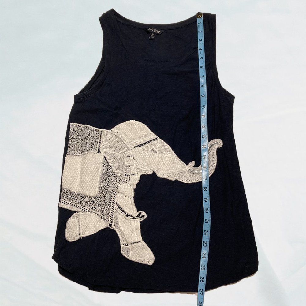 Lucky Brand Navy Lace Elephant Tank Top - Picture 10 of 10